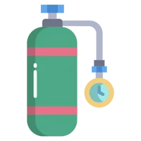 Dry gas for teatment of moaquitoes