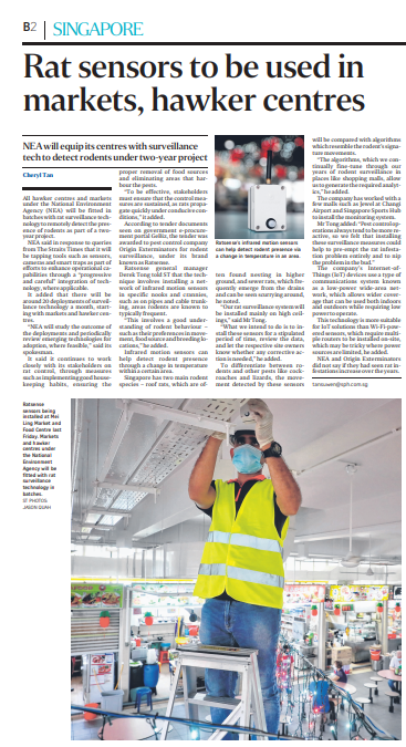 rat sensor used in markets news on parer